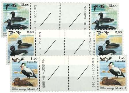 Åland 1987 - LAPE 20-22 - Postfrisk gutterpair m. numre