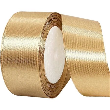 Champagneguldband (22 m x 40 mm): Gåva & Hantverk