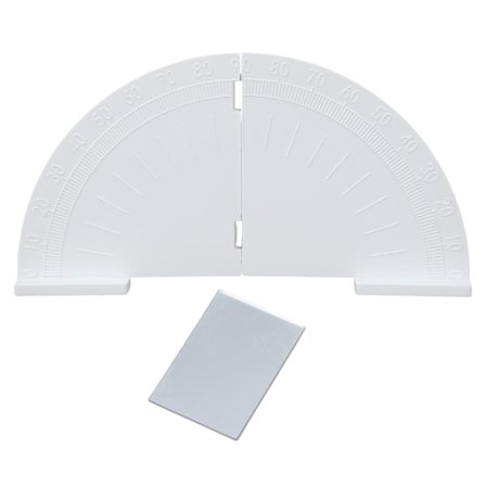 Sammenleggbar Halvsirkel Gradskive Planspeil Refleksjon Fysikk Optikk Undervisningsverktøy Fysisk Eksperimentverktøy for Student