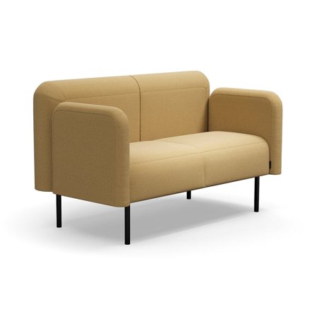 Sofa VARIETY, 2-personers, stof Pod CS, gul