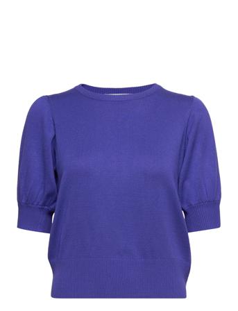 Liva Strik T-Shirt Pullover Blå Minus