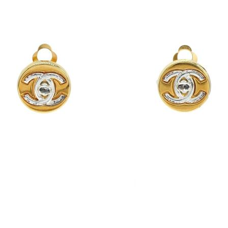 Chanel Vintage Pre-owned Earrings gul, Dam Vintage Smycken, Dam, Storlek: ONE SIZE