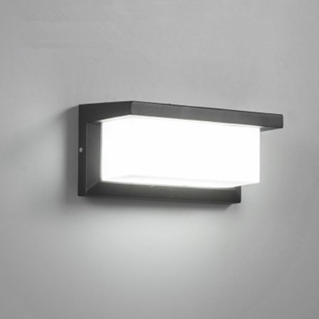 Modern Utomhus Vägglampa LED 18W Vattentät IP65 Aluminium Antracit