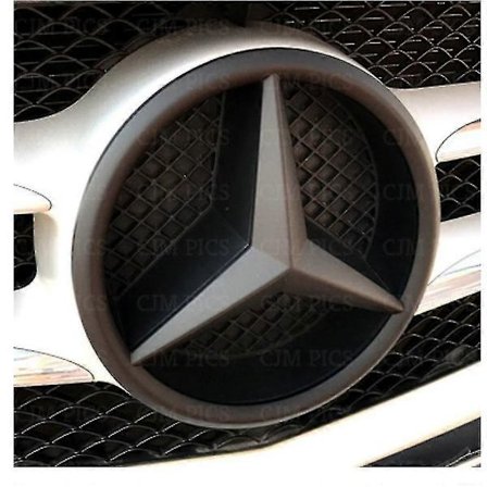 Mercedes Matt Svart Främre Grill Stjärna Badge Skydd A C Gla Cla Ml Cls E Klass Mt