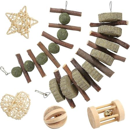Kanintyggleker, 6-paknings kanintyggleker 100 % naturlige materialer av Han