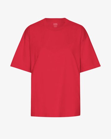 Oversized Organic T-Shirt - Scarlet Red