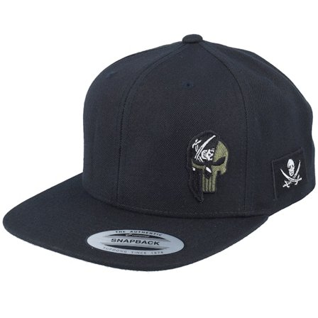 Army Head - Black snapback Czapka Z Daszkiem - Pirate Army Skull Black Snapback @ Hatstore