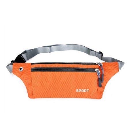 Midjeveske | Unisex | Vanntett | Doble lommer med glidelås