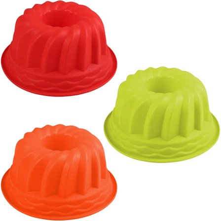 Rund Silikon Kakeform, Kouglof Muffin Savarin Stor Kakeform