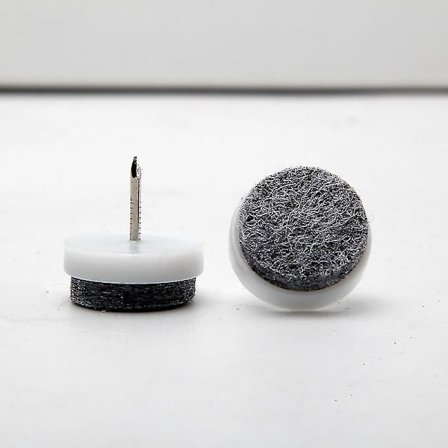 50 stk. filtglider med plastskrue, møbelglider, sømstolglider(14mm)