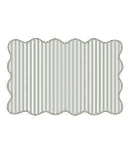 Pöytätabletti raidallinen kaarevalla reunalla Ceasar 1 kpl Vihreä