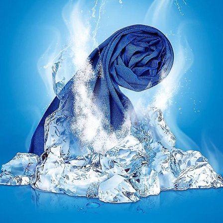 2 stk Hurtigtørkende Sommer Tynn Reise Pustende Strandhåndkle Blå