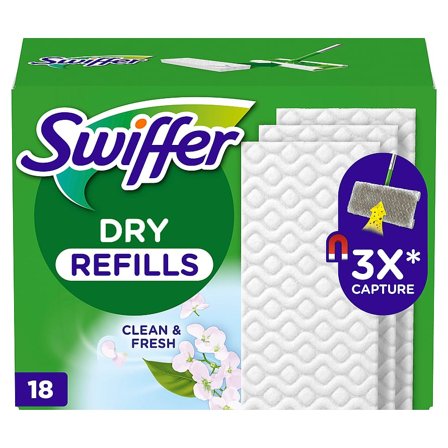 Swiffer Dry Refill 18ct Scented, Tøj & Bolig, Husholdning, Rengøring