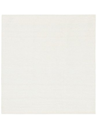 Vista 250X250 Grand Blanc Écru Uni Carré Tapis De Laine