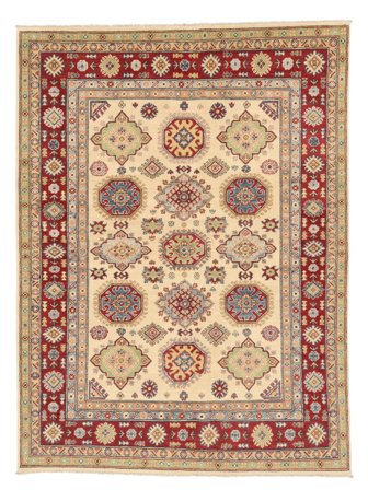 Kazak Fine Teppe Orientalsk Brun/Mørk Rød (Ull, Afghanistan)