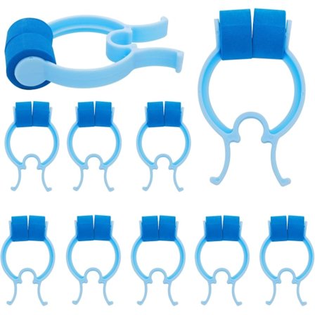10 Stk. Næseklemmer Næseblodsstoppere Svømme Næseklemme til Voksne og Børn Nasale Næsepropper Plastik Skum Næseklemmer til Nødsituationer