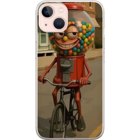 Kompatibelt Mobildeksel til Apple iPhone 13 mini Italian Brainrot godismaskin – Tuggummimaskin cyklar i retrostil