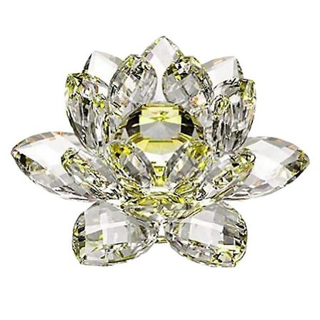 Keltainen Kristalli Kukka Koristeet Kristalli Lootus Sisustus Kristallilasi Lootus Koristeet Cre