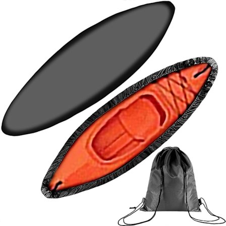 Kajakk Oppbevaringstrekk 5.1-5.5m, Kajakk Trekk Kano Båttrekk Vanntett Støvtett UV Solbeskyttelse Holdbar Oppbevaring, Kajakk Trekk for Innendørs/