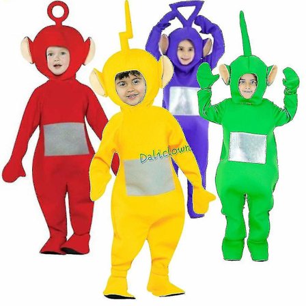 Teletubbies kostume til børn Sjov Dipsy Po Laa Tinky Winky Onesie Julefødselsdagsfest Halloween kostume A Laa*Laa-FF-