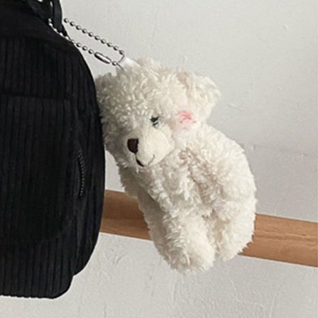 Messenger Handväska Axelremsväska Corduroy Björnunge Student Axelväska för 2 Personer