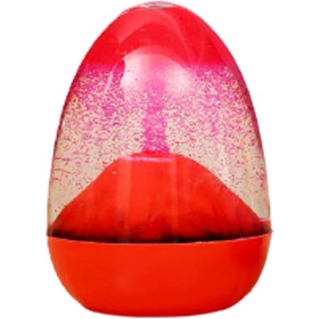 Timeglas Flydende Vulkansk Ægudbrud Timeglas Kreativ Fødselsdagsgave Boligindretning (Rød)