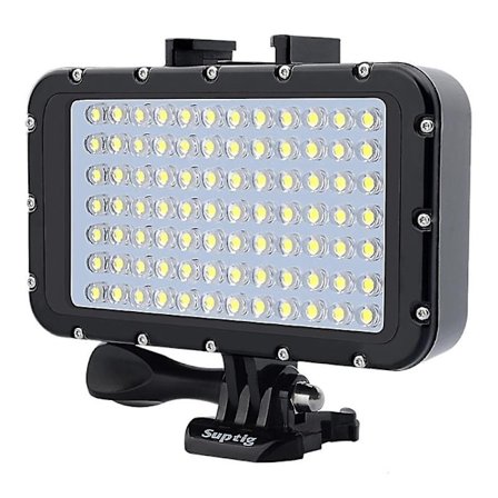 50m/164ft vedenpitävä sukellusvalo vedenalainen LED-täyttölamppu 4 valaistustilalla