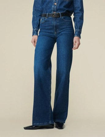 Lois Jeans Palazzo - Blue - 25 Tall