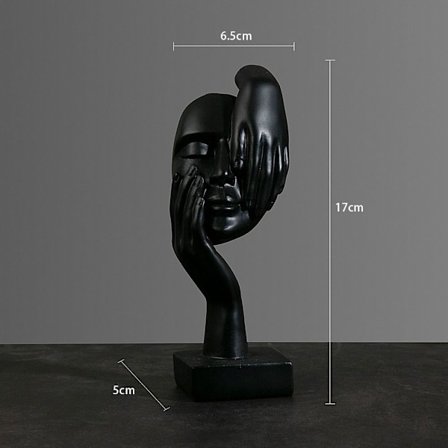 Abstrakt statue desktop ornamenter SORT A A