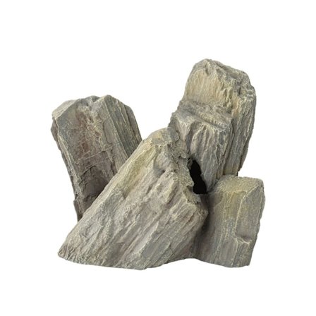 Akvarie dekorasjon, gigantisk stein XL 29x16x24cm grå