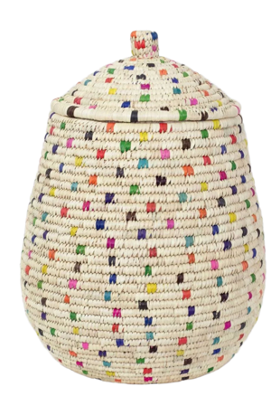 A World of Craft PALM DOTTED EGG Korg Köksförvaring Flerfärgad Ø 27 , H 37, 53 cm