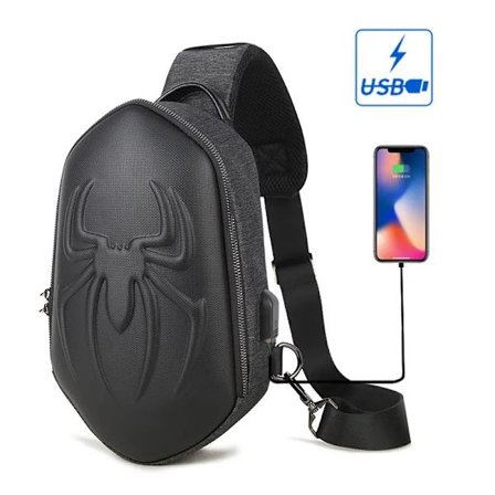 USB laddning Crossbody Unisex Running Chest Bag