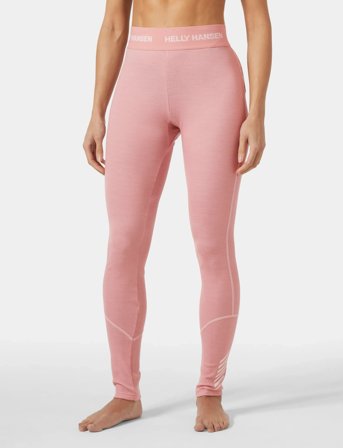 Helly Hansen W Lifa Merino Midweight Pant - Pink - XL