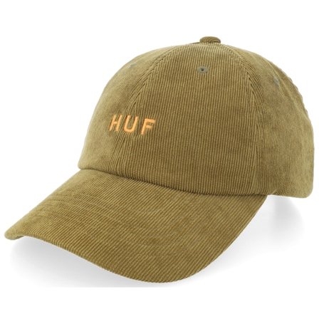 HUF - Grøn 5panel Kasket - Og Corduroy 6 Panel Cv Hat Moss Dad Cap @ Hatstore