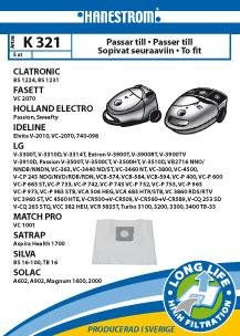 HANESTRÖM Vacuum cleaner bags K321