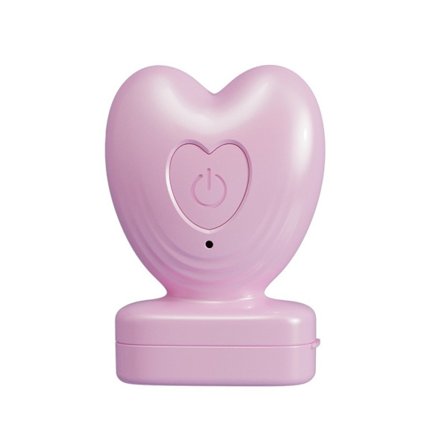 Elektrisk opvarmet øjenmassager med vibration og 40°C konstant varme, genopladeligt 240mAh batteri Pink