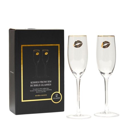 Riviera Maison Champagneglass Bobler Kisses 2stk