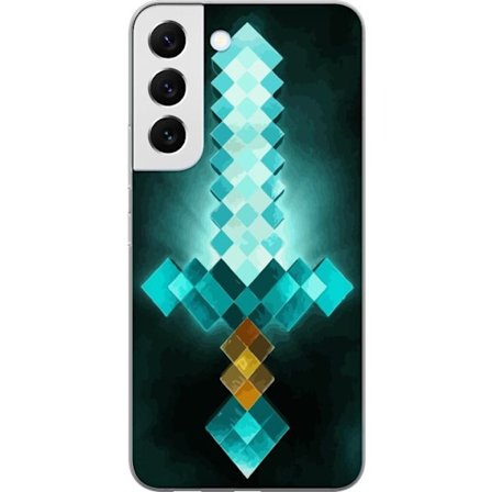 Yhteensopiva Puhelinkuori Samsung Galaxy S22+ 5G Minecraft miekka