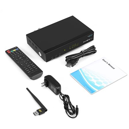 Kannettava Full HD 1080P DVB S2 Digitaalinen Satelliitti TV-Vastaanotin Tukee PVr USB WiFi Donglea