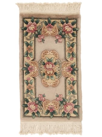 China 90 Line Rug Oriental Brown/Orange (Wool, China)