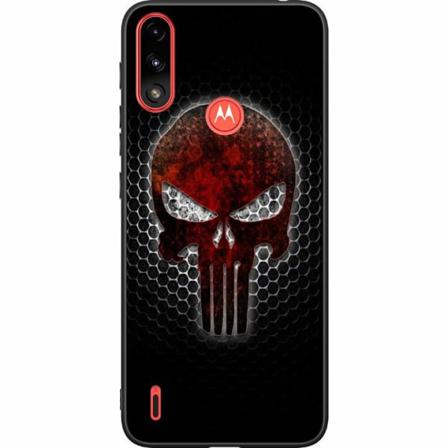 Motorola Moto E7i Power Svart Skal Dödskalle
