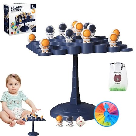 Børn astronauter Balance Træ Spil Forældre-barn Interaktiv Bordplade Spil Baby Pædagogisk Matematik Legetøj
