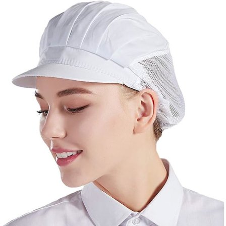 3 kpl valkoisia kokinhattuja, unisex-keittiöhattuja verkolla työpajoihin, tehdaskeittiöihin, catering-palveluihin ja leipomoihin.