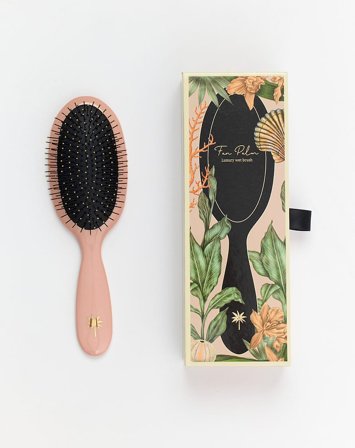 Fan Palm Luxury Wet Brush Beach Rose Medium, Hår, Hårbørster, Wet Brushes