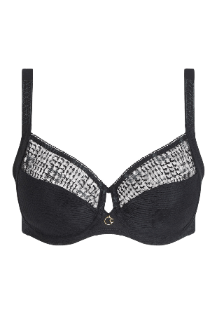 Chantelle Intrigue Very Covering Underwired Bra Bh Dam Svart F80