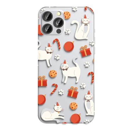 Forcell Winter 22 Skal Till Iphone 13 Mini Christmas Cat