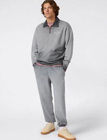 Champion Polo Neck Sweatshirt - Grey - L