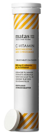 Matas Striber C-vitamin 500 mg 20 brusetabl., Helse & Madvarer, Vitaminer, C-vitamin
