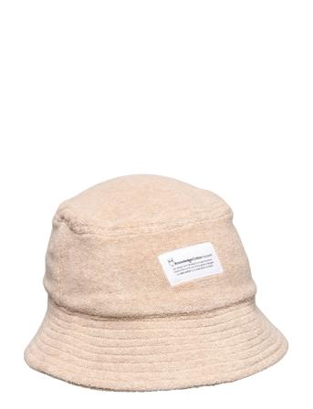 Kids Terry Bucket Hat - Gots/Vegan Accessories Headwear Hats Bucket Hats Beige Knowledge Cotton Apparel*Betinget Tilbud