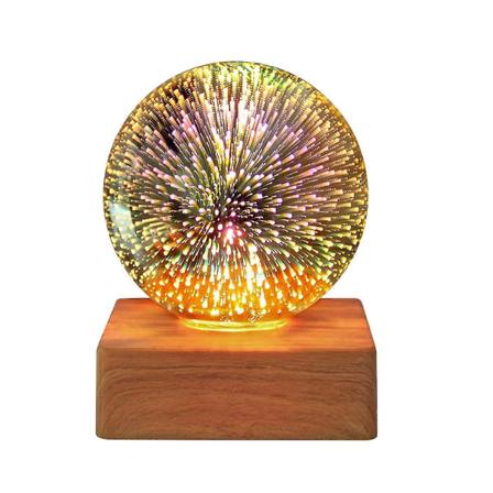 3d fyrverkeri dekorasjonslys Nattlampe Valentinsdagsgaver Bordlamper Abs+plast+elektroniske komponenter Natt starry sky